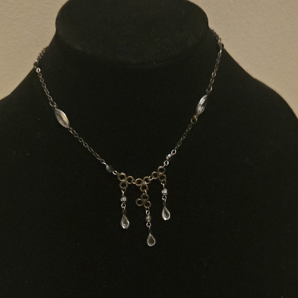 Elegant Silver and Gold Necklace